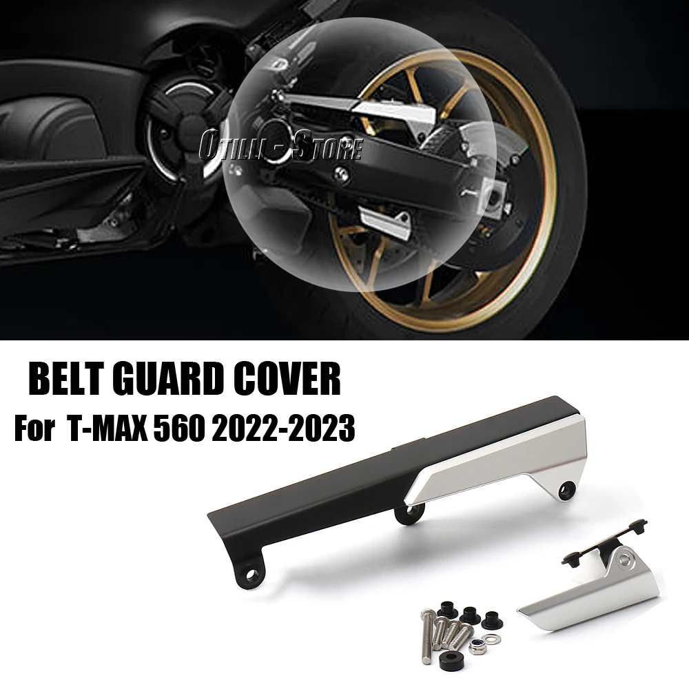 

Motorcycle Upper&Lower Belt Guard Chain Protection Cover Guide Wheel For YAMAHA TMAX560 T-MAX560 T-Max560 T-MAX 560 2022 2023