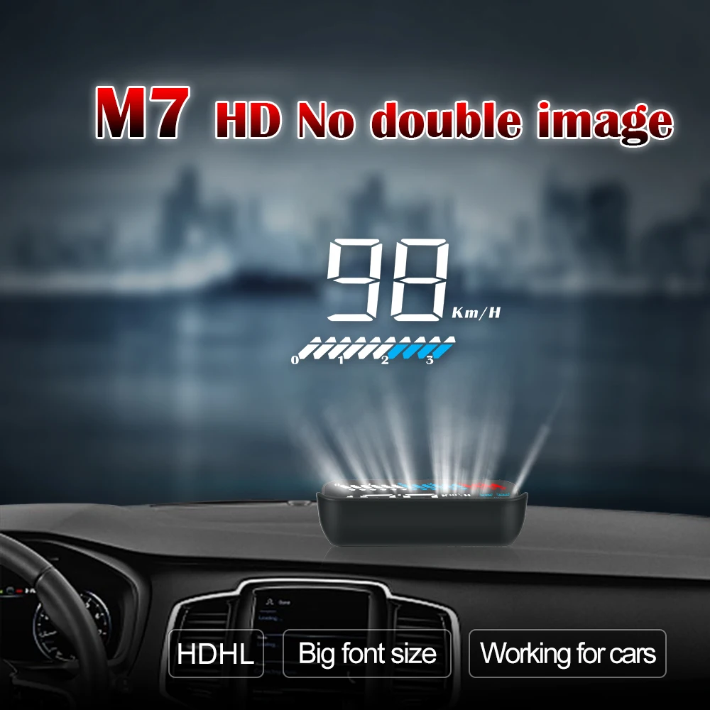 AD M7 OBD + GPS HUD  ÷, ڵ ÷, ǻ Ÿڹ ӵ,     