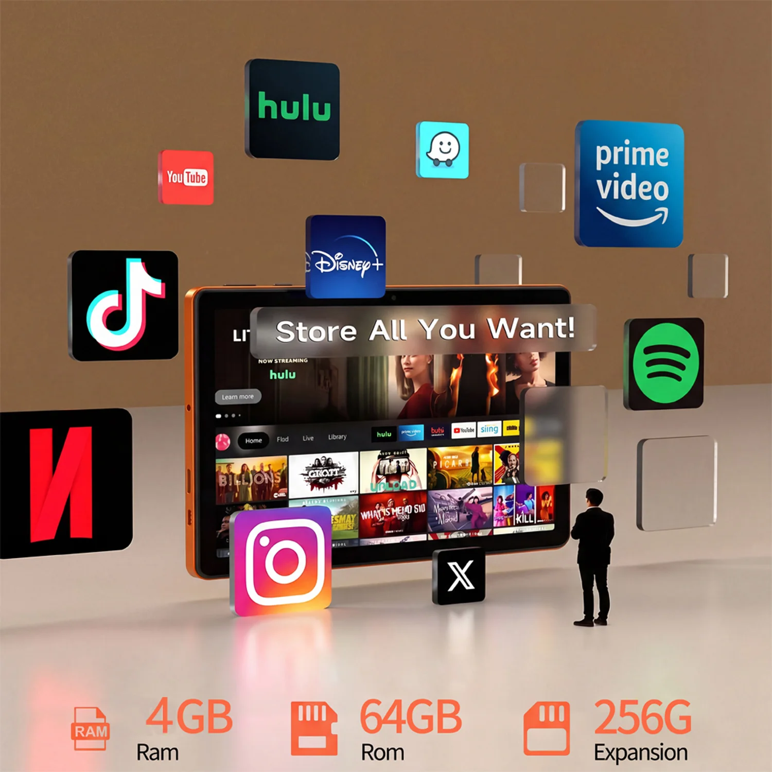 2026년형 새로운 9인치 어린이용 태블릿 안드로이드 13.0 옥타코어 4GB 램 64GB 롬 듀얼 구글 카메라 AI 속도 향상 5G 와이파이 태블릿 PC 6000mAh