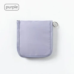 Compact Foldable First Aid Kit with Large Zip Opening (Purple)