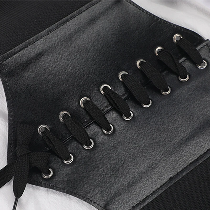 Women's Corset Body Shapewear Sexy Wide Leather Belt Cummerbunds Strap Belts for Women High Waist Slimming Corsets and Bustiers - Image 4
