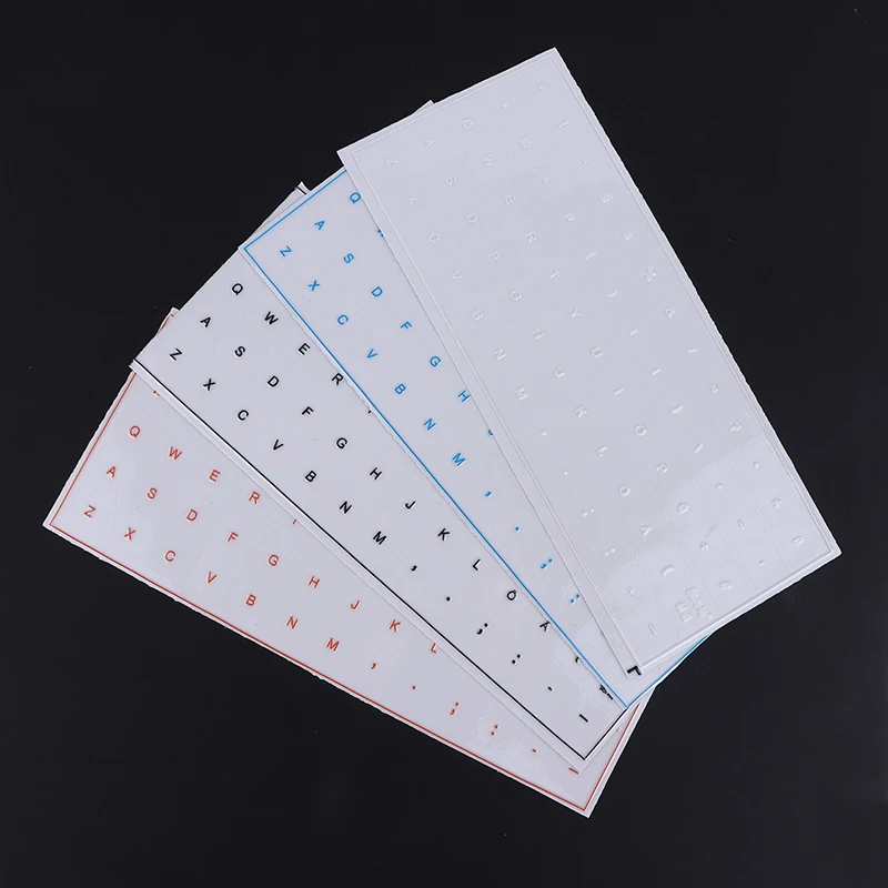 PVC German Tear-Off Film Keyboard Sticker With Tweezers Desktop Laptop Key Sticker Single Film Universal Transparent Sticker