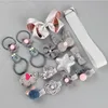 18 Pcs Hair Clip Set Cute Hair Accessories Girl Cartoon Hair Clip Headwear Bow Flower Animal Hairpin Hair Ring Box Not Included 5