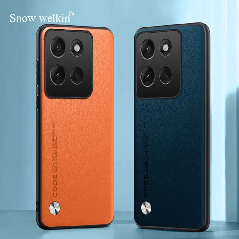 Luxury PU Leather Shockproof Silicone Phone Case Cover