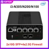 Topton 12th Gen 2*10G SFP+ Intel i3-N305 N200 N100 Firewall Appliance 4x i226-V 2.5G DDR5 NVMe Soft Router Mini PC Proxmox ESXi 1