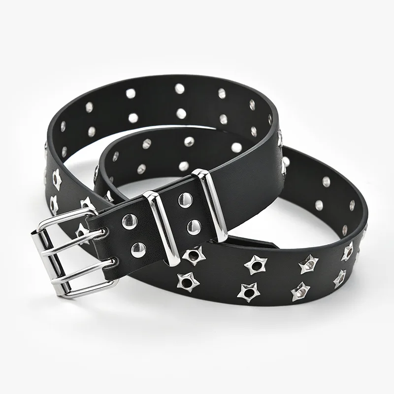 

2023 Korean Style Hollowed Out Punk Casual Belt for Women Waist Belt Fashion Star Decoration Belt Women Clothing Accessories