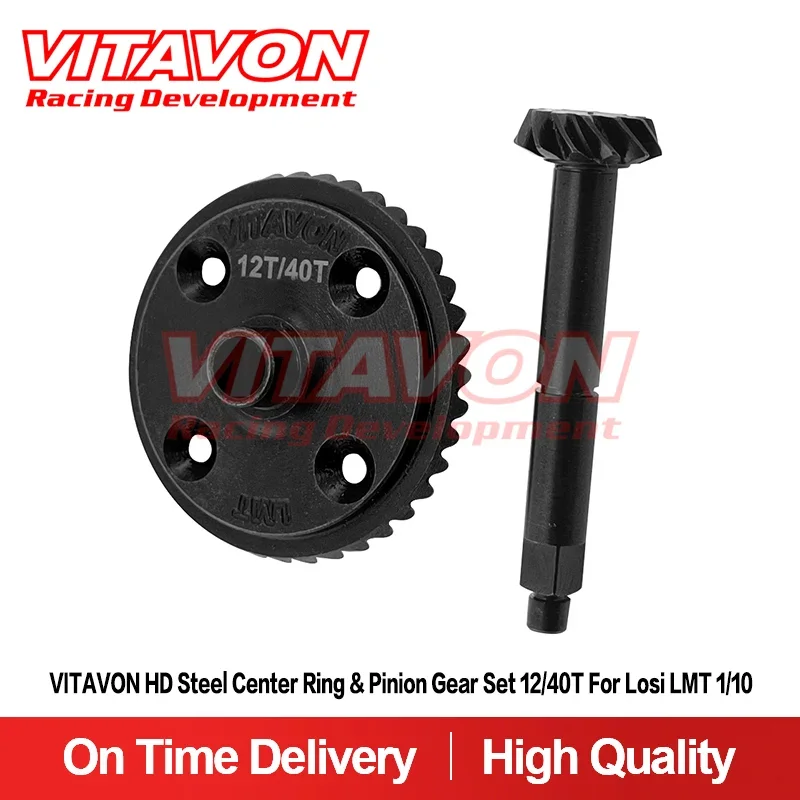 

VITAVON HD Steel Center Ring & Pinion Gear Set 12/40T for Losi LMT 1/10