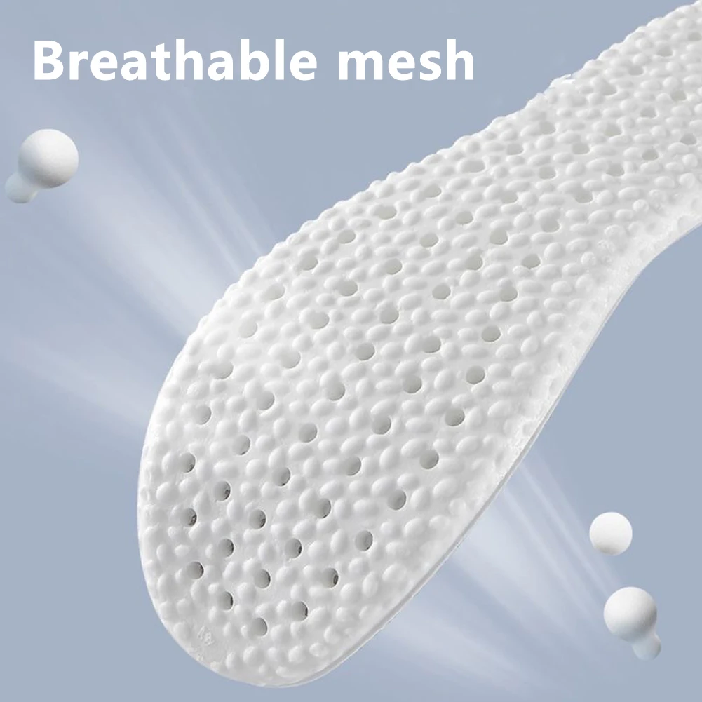 Sports Shoes Insoles Shock-Absorbing Deodorant Insoles Soft Breathable Sports Running for Plantar Fasciitis