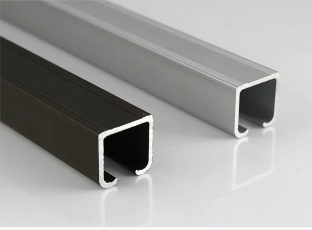 sliding door track hanging rail glass door guide mute push and pull door hanger rail Solid wood