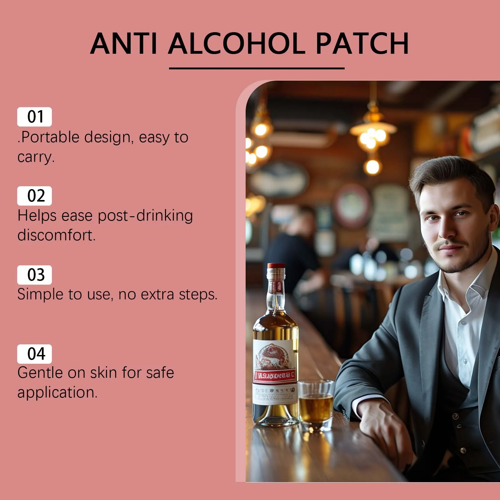 Laniska Anti Alcohol Patch – Herbal Alcohol Support Patch for After-Drinking Comfort - Image 6