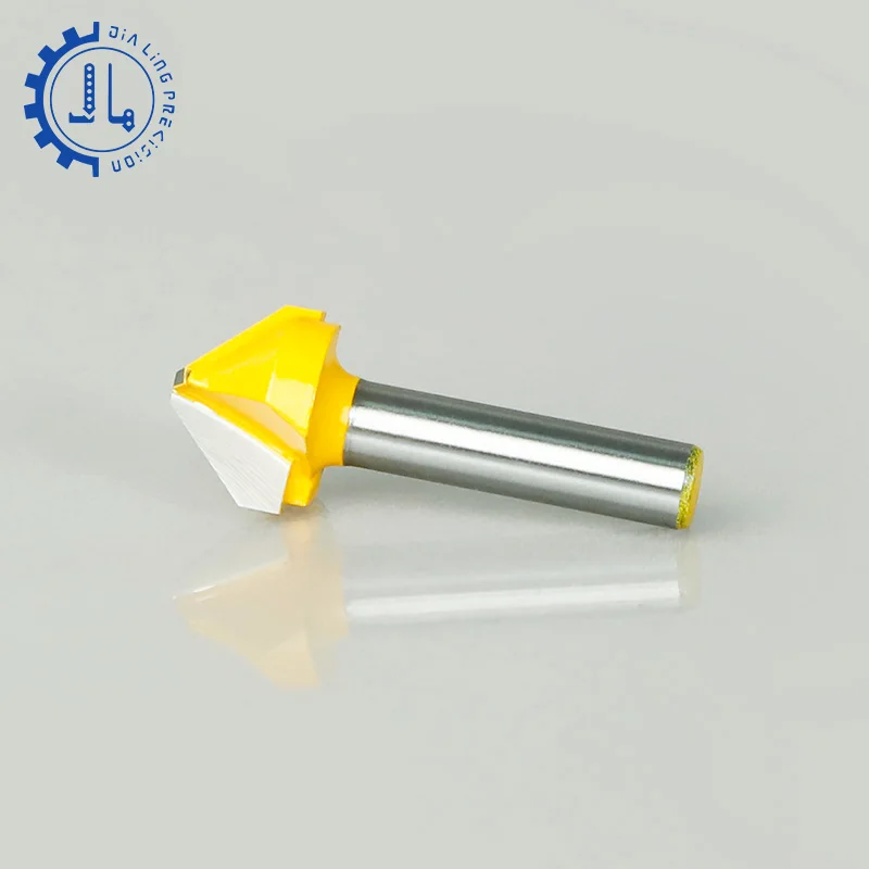 6mm Double Edge Folding V Groove Router Bits For Wood/ACP/ACM Carbide ...
