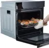 24" Electric Single Wall Oven, 8 Baking Modes, with Air Frying Function, 3000w, 3D Surround Heating with Timer, Touch Control 1