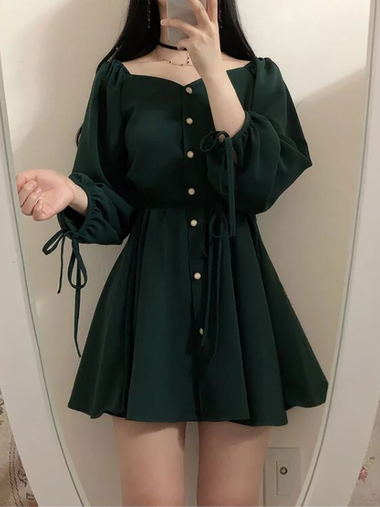 A Line Chic Dresses Women Fashion Korea Japan Style Design