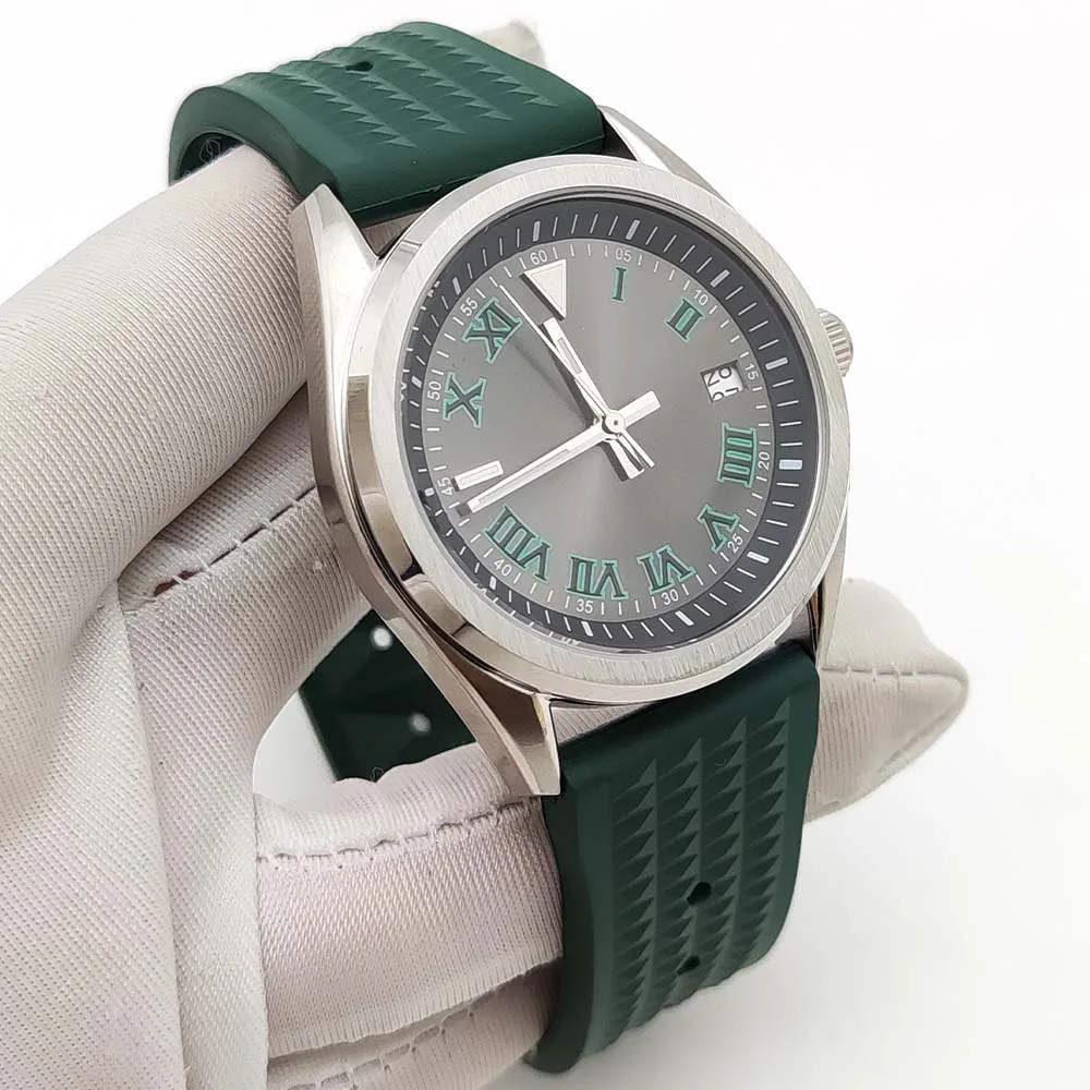 40mm Journal Mechanical Men's Watch Vintage Luxury Japanese NH35 Automatic Waterproof Men's Watch Clock