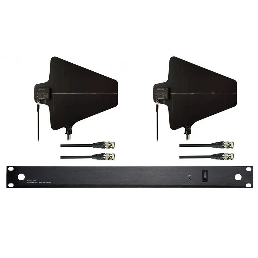 UA844 + SWB/LC 안테나/배전 시스템, Shure 보컬 마이크 마이크용, 휴대용 케이스 포함, Bolymic