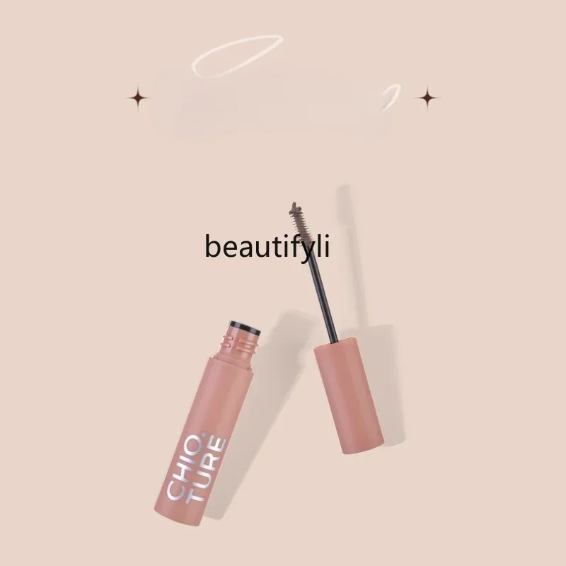 

zq CHIOTURE Three-Dimensional Eyebrow Waterproof and Durable Non-Decolorizing Female Brown Brow Cream Light Color Eyebrow