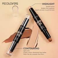 Double Head Highlight Pen Face Make Up Liquid Waterproof Contouring Foundation Contour Makeup Concealer Stick Pencil Cosmetics 3