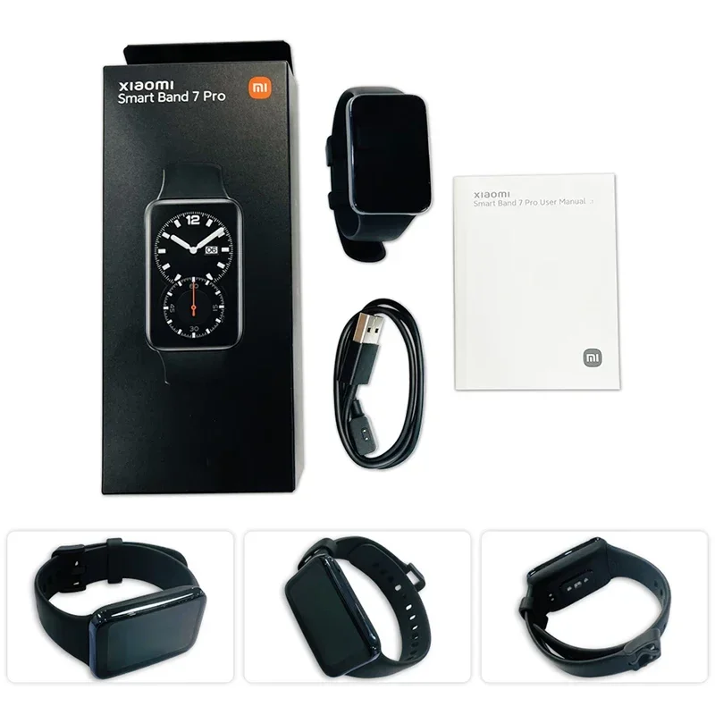 Original Xiaomi Mi Band 7 Pro 1.64'' AMOLED Curved Screen GPS Blood Oxygen 12 Days Life Smart Band 7 Pro Global Version 6