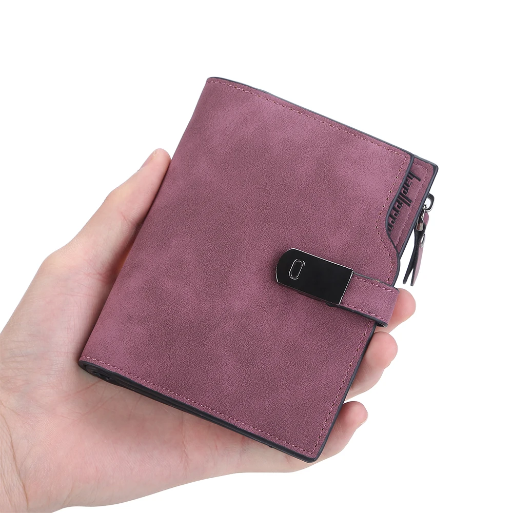 New Fashion Women Wallets Short Magnetic Buckle Top Quality Card Holder Female Purse Zipper Wallet For Small Wallet for Girl 5