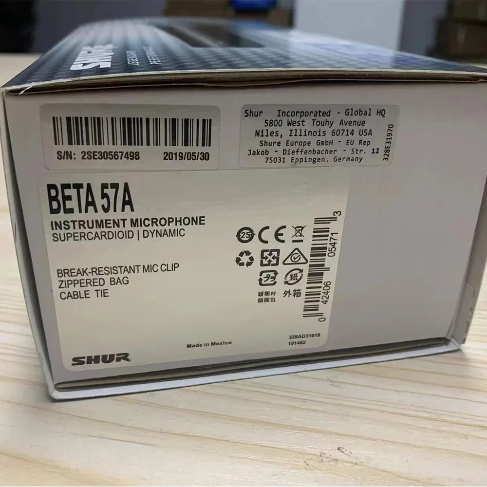 BETA57A 다이나믹 카디오이드 마이크, BETA57A 마이크, 실제 변압기 포함, 선명한 사운드 마이크, 최고 품질, 무료 배송