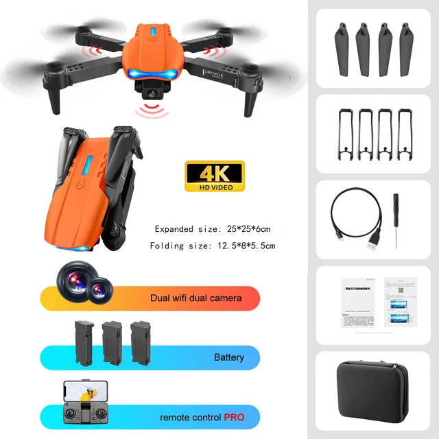 explorers 4ch remote control quadcopter KBDFA Mini Drone E99 K3 PRO 4K HD Camera WIFI FPV Obstacle Avoidance Foldable Profesional RC Dron Quadcopter Helicopter Boy Toys 6 ch remote control quadcopter RC Quadcopter