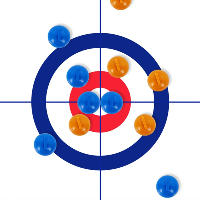 Giochi da tavolo divertenti per la famiglia per bambini e adulti: gioco di curling da tavolo con 8 rulli e dischi per mescolare! - immagine 4