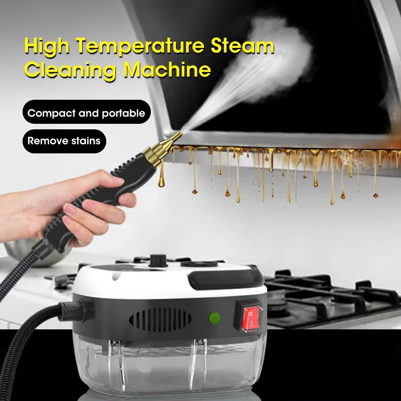 2500W High Pressure Steam Cleaner Handheld High Temperature Steam Cleaner For Home Kitchen Hood Bathroom Conditioning Car Clean