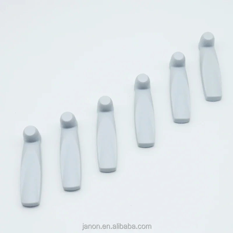 100 Pcs AM 58KHz 63mm Grey ABS Material security hard tag for store, EAS System pencil Tag for Supermarket Clothing Shop
