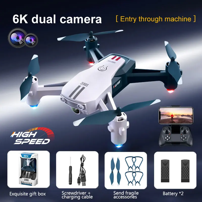 KBDFA V15 Professional Drone Quadcopter With Camera 6K HD Dual Camera FPV Height Keep Drones Photography Adult Quadcopter Toys RC Quadcopter medium RC Quadcopter