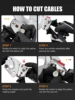 Ratchet Wire Cutters for 300mm² /500mm² Cu/Alu Cable Cutters XLJ-D-300/XLJ-D-500 Manual Gear Cable Scissors Hydraulic Tools 6