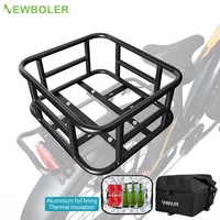 Panier de vélo arrière, sac de support de chargement de vélo, panier avant de grande capacité pour vélo électrique, paniers de vélo, support arrière pour voyage en plein air, Shopping 1