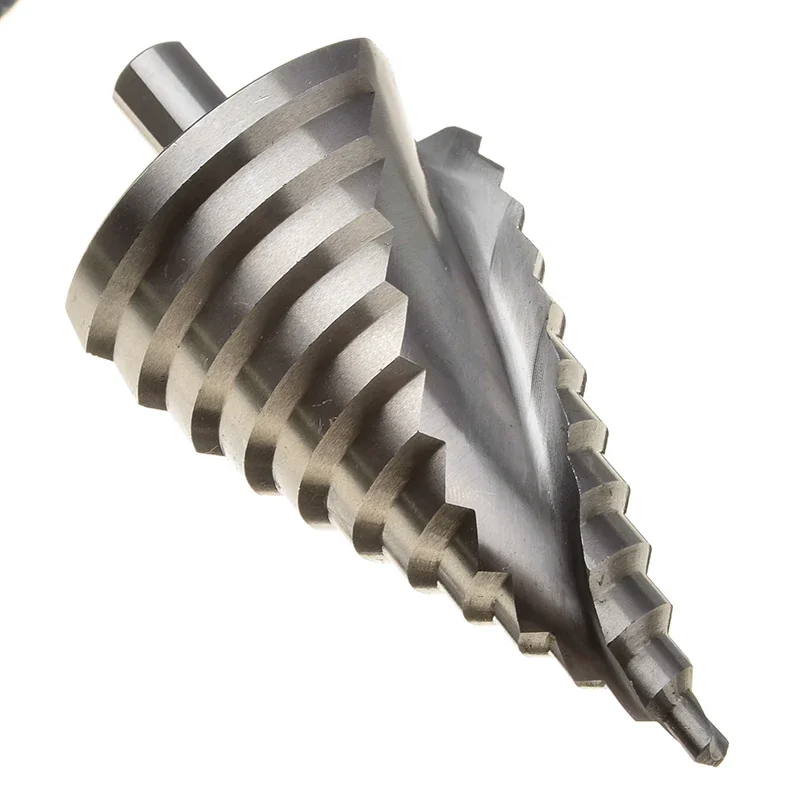 Step Drill Bit 1pc 6-60mm Spiral Groove HSS Steel Hole Cutter for Wood Metal Drilling Tools Step Cone Drill