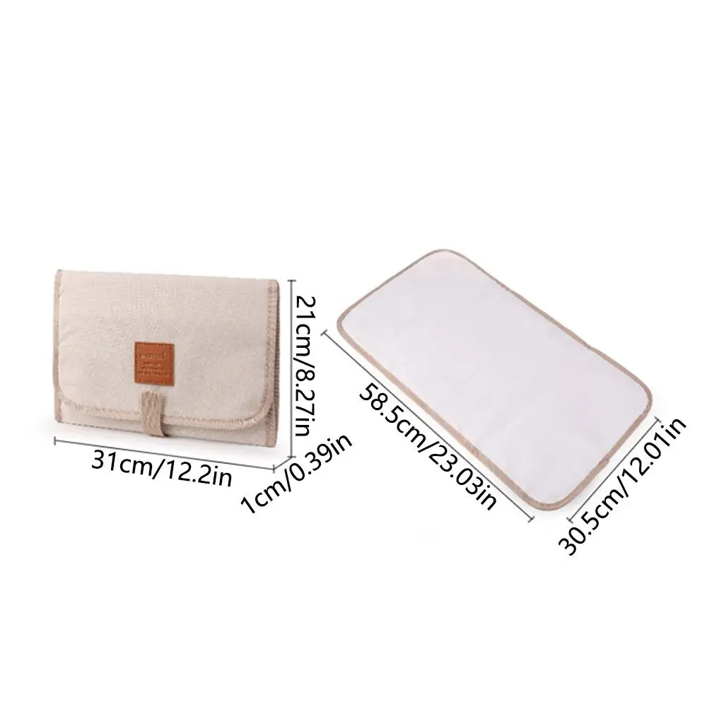 Waterproof Newborn Diaper Changing Pad Foldable Portable Newborn Diaper Changer Compact Comfortable Travel Nappy Changing Mat