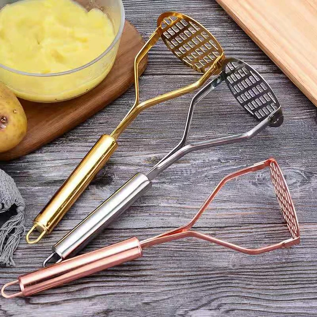 Hand Potato Masher Stainless Steel Mashers Kitchen Tools Handheld Masher  Potato Ricer for Mashed Potato Pumpkin Carrot - AliExpress