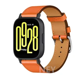 Premium Leather Watch Strap - Universal 20mm/22mm Bracelet Replacement for 20mm watch band (22 Hermes Orange)