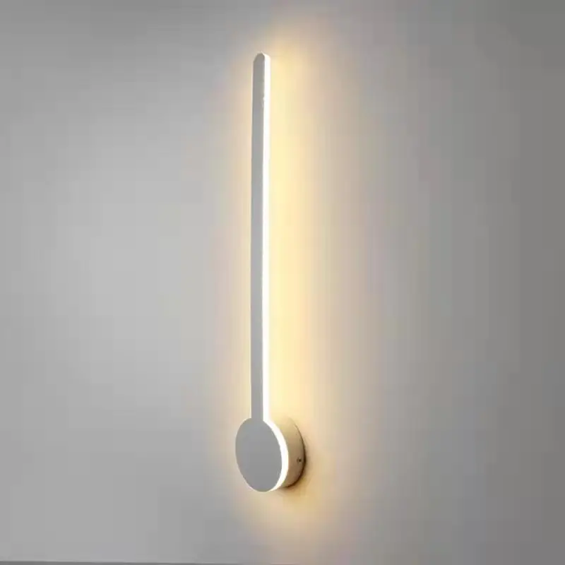 심플한 스트립 벽 LED 조명, 북유럽 모던 거실 침실 침대 옆 통로 계단 램프, 40cm, 14W, 220V