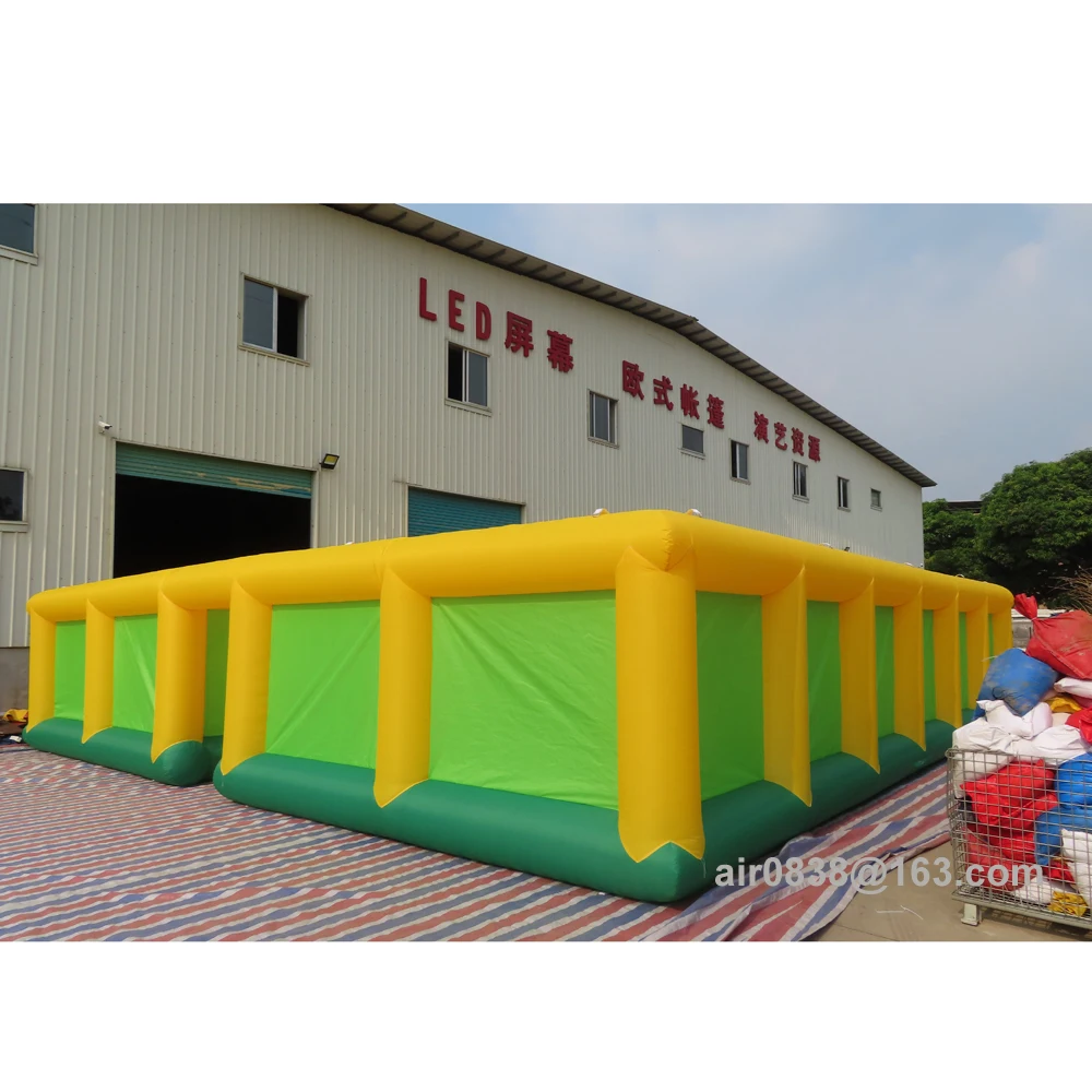 Funny oxford cube inflatable maze inflatable obstacle course tag arena for outdoor game 3