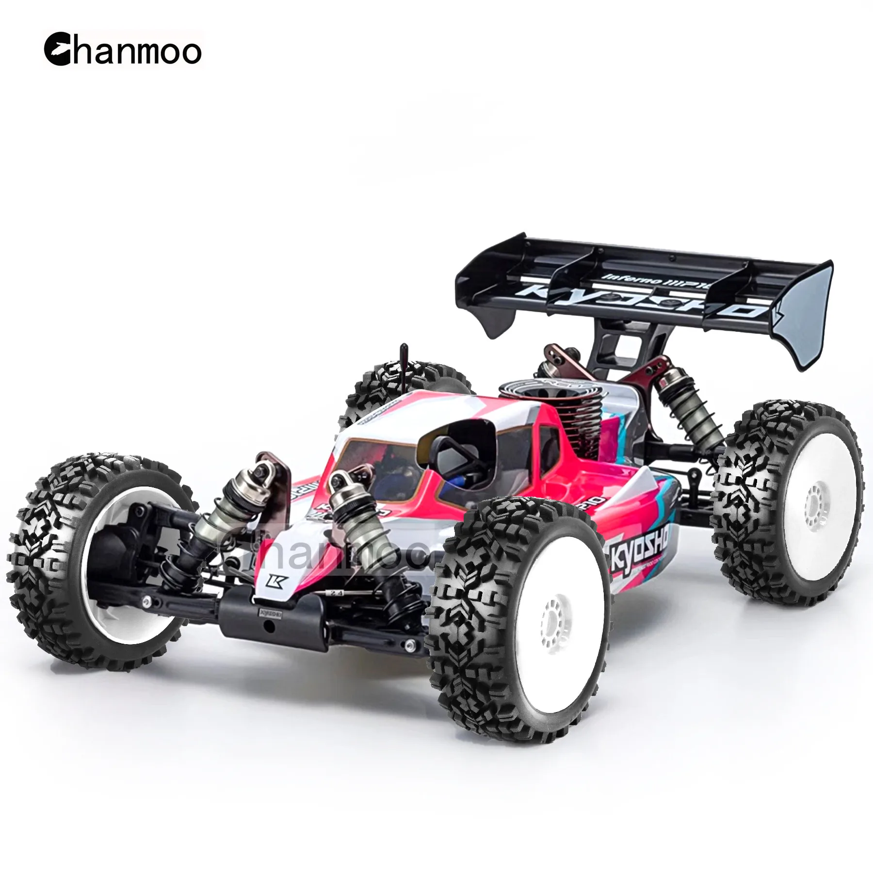 Chanmoo 1/8 버기 휠 타이어, 육각 17mm, RC 오프로드 자동차, ARRMA 타이폰 트랙사스 탈리온 팀 Trxs 레드캣 로시 교쇼 HPI WR8 HSP