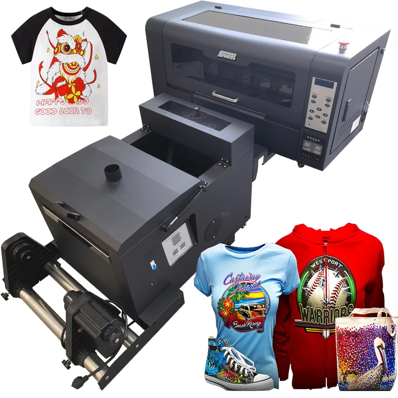 

New Upgrade 2 Head Xp600 30Cm A3 Dtf Printer Roll Pet Film Transfer Powder Oven Tshirt Printing Machine White Ink Dryer Dtf