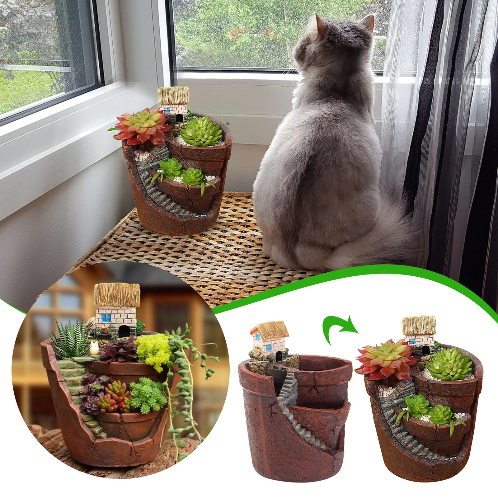 

Creative Plants Pot For Succulent Flower Pot DIY Mini Garde Flower Pot Foldable Flower Pot Stand