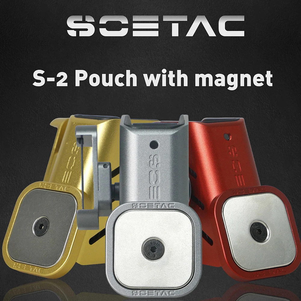 SOETAC IPSC Quick Shooting Magnetische Magazintasche Magnetclip (neues quadratisches Design) für IDPA Competition Gear Shooting Holster – Detail 1