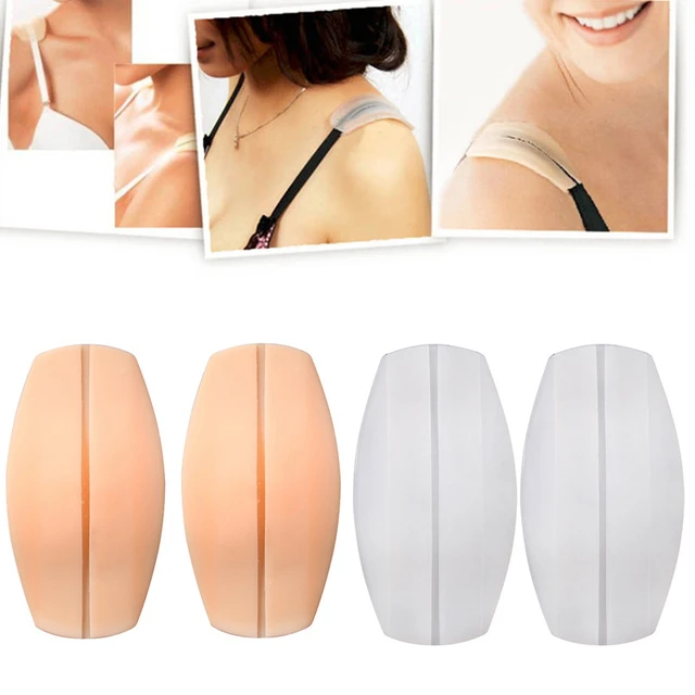  3 Pairs Soft Silicone Bra Strap Cushions Holder Bra Strap  Holder Non-Slip Shoulder Pads Ease Shoulder Discomfort for Women and  Girls(White + Black + Skin Tone) : Clothing, Shoes & Jewelry