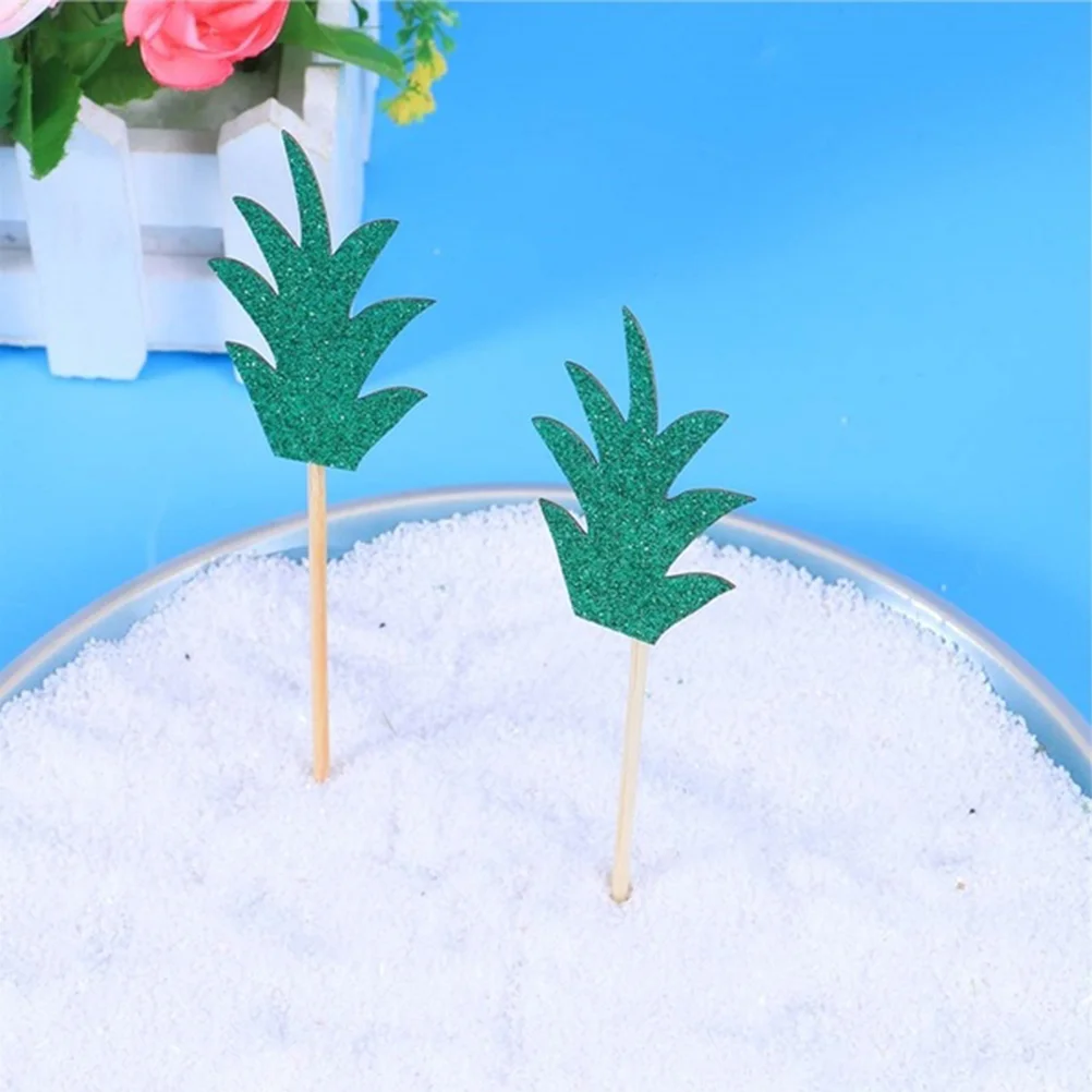 

30 Pcs Ornament Cake Topper Birthday Cupcake Decor Fruit Toppers Picks Pineapple