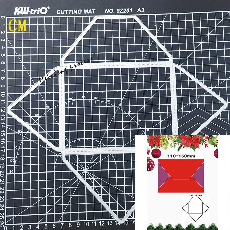 

2022 New Delicate Large Envelope Metal Cutting Dies for Scrapbooking Paper Craft and Card Making Embossing Decor No Stamps