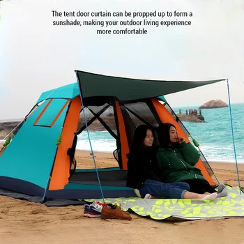 Outdoor Automatic Quick Open Tent Waterproof Camping Tent 3-4 Person Instant Setup Tent 4