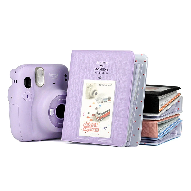 64 Pockets 3 Inch Candy Color Name Card Holder Photo Mini Book Album for Fujifilm instax Mini 12 11 LiPlay 9 7s 8 25 90 Films