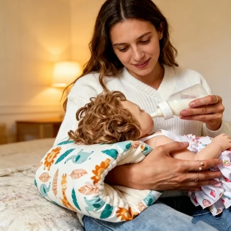모유 수유 팔 베개 수유 지원 여행용 베개 인체공학적 디자인 편안한   돌봄 필수품