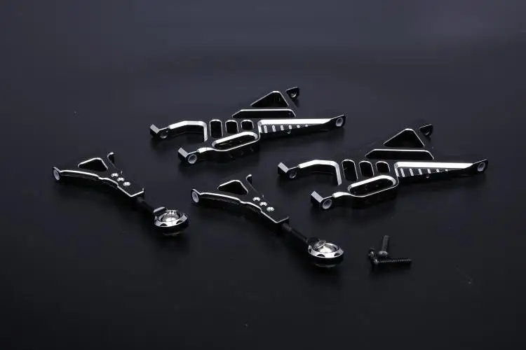 Aluminum Front /rear Lower/upper Suspension Arm Set for HPI Rovan KM Baja 5b ,ss
