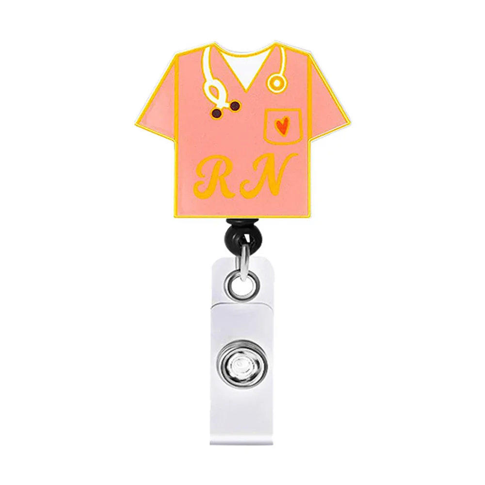 Retractable Badge Reel Medical Worker Work Card Clip Doctor Nurse Id Name  Card Holder Badge Staff Card Badge Holder Accessories - Badge Holder &  Accessories - AliExpress