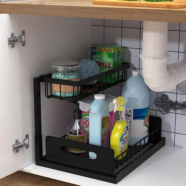 Dropship 2 Sets Under Sink Organizers And Storage Bathroom